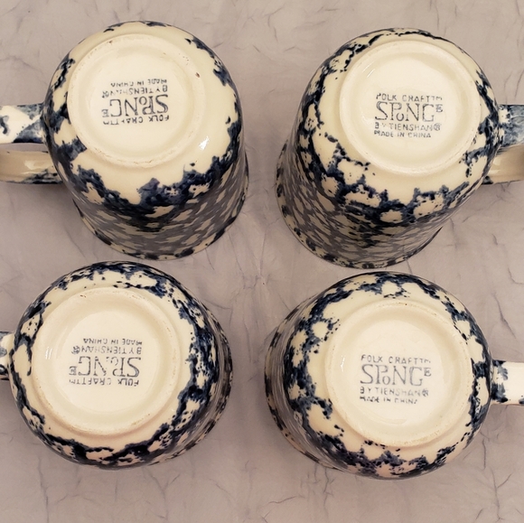 Folk Craft SPoNGe Coffee Mug Set (4) - Picture 6 of 9